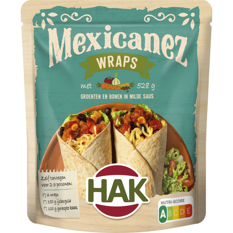 Hak mexicanez wraps 6x550gr