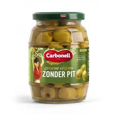 Carbonell olijven groen zonder pit 1x970 ml