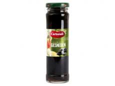 Carbonell gesneden zwarte olijven 8x75 gr