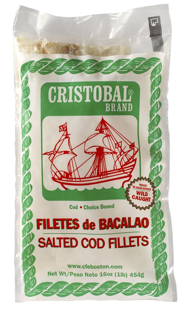 Crist cod fillet salted ch bonles cs 24lb