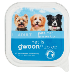 G'woon hond paté lam kip 12x150 gr