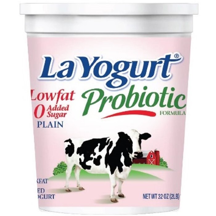 La yogurt quarts lf plain 8 x 32 oz