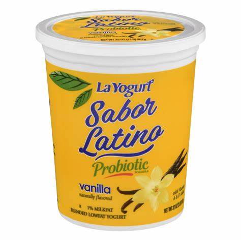 La yogurt sabor latino quart vanilla 8 x 32 oz