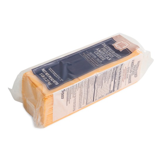 Block&barrel classic american cheese 120 slice yellow 4x5lb