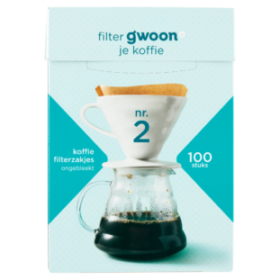 G'woon filterzakjes bruin nr2 20x100st