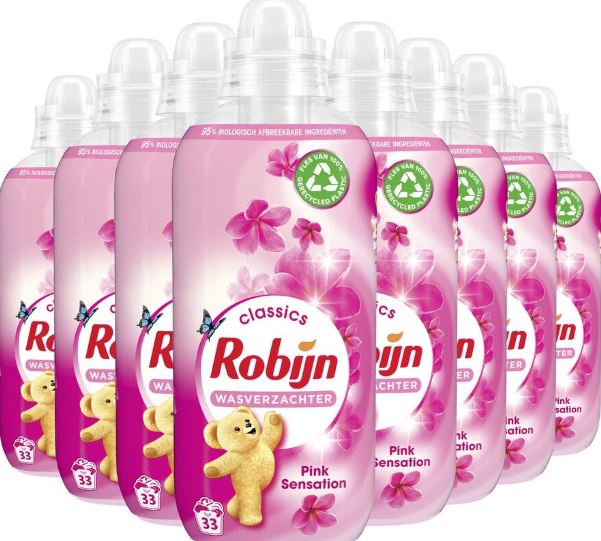 Robijn wasverzachter pink sensation 8x825ml  