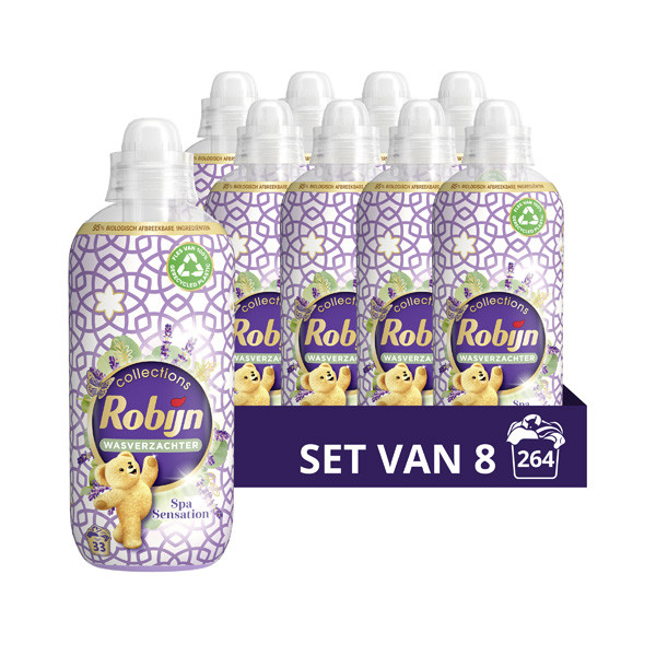Robijn wasverzachter spa sensation 8x825ml  