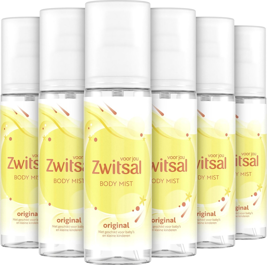 Zwitsal body mist original 6x150ml
