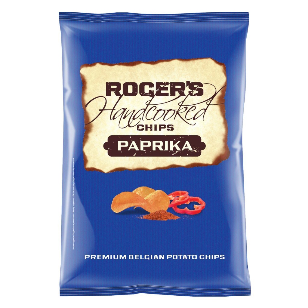 Roger's handcooked chips paprika 9 x 150gr