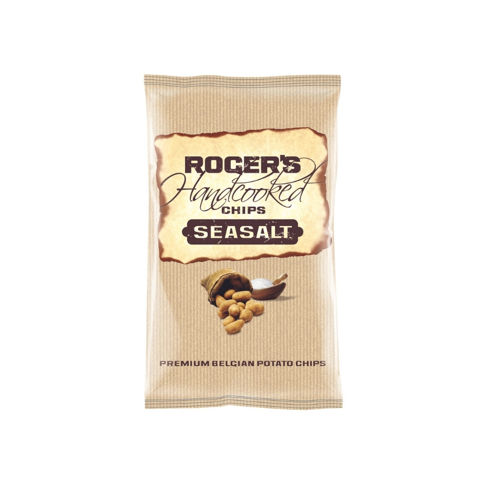 Roger's handcooked chips sea salt 9 x 150gr