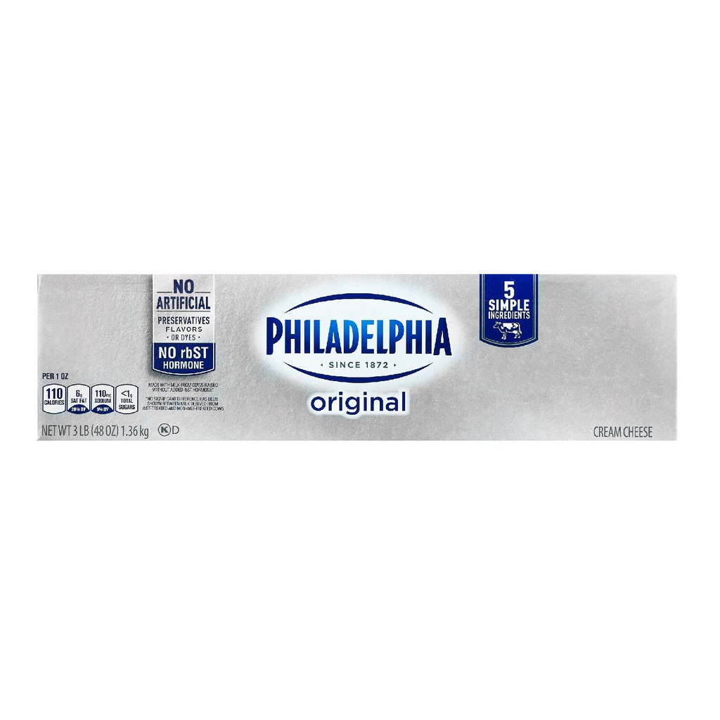 Philadelphia cream cheese orignal load 3lb