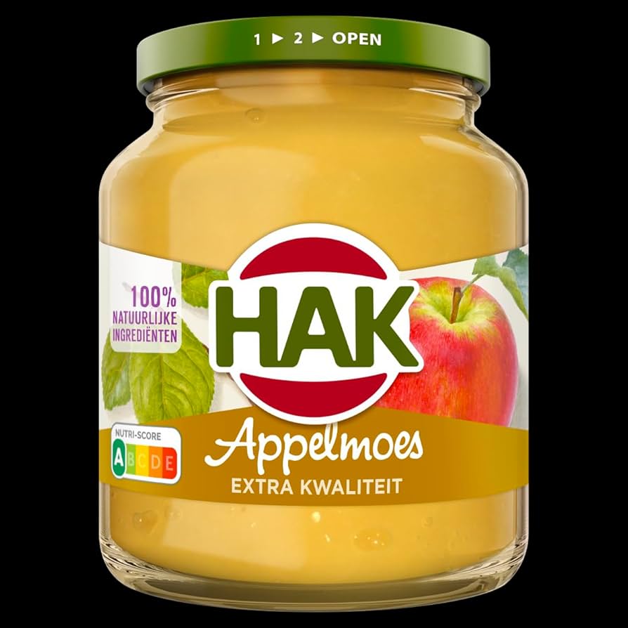 Hak appelmoes extra 12x370ml 