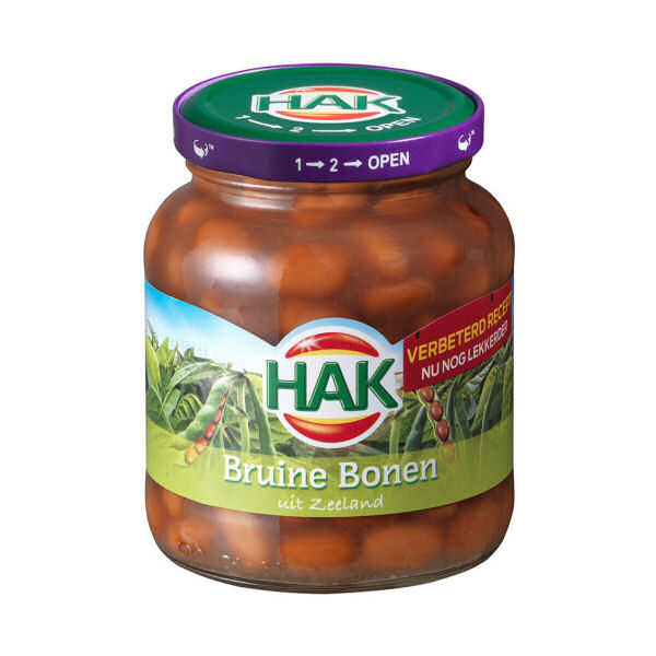 Hak bruine bonen 12x370ml 