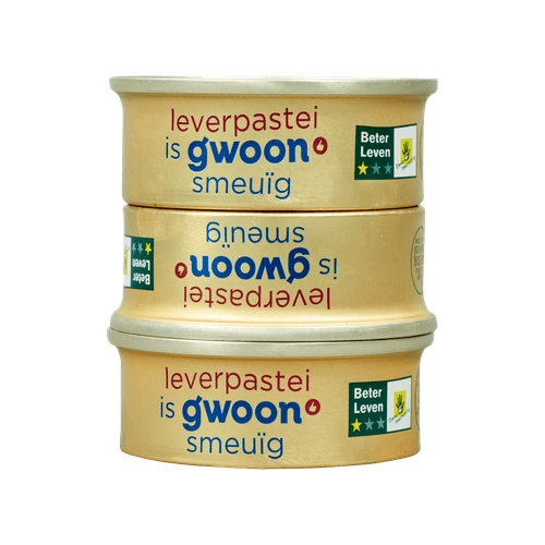 G'woon leverpastei 3-pack/ 24x168gr