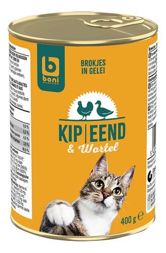 Boni kat jelly duo kip-eend-wortel 24x400g