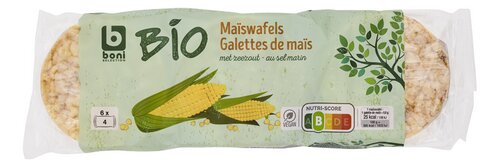 Boni bio maïswafel 15x159g