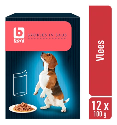 Boni hond vlees pouch 4x(12x100g)