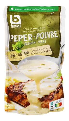 Boni saus groene peper zakje 20x220ml