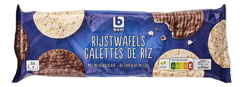 Boni rijstwafel chocolade 20x150g