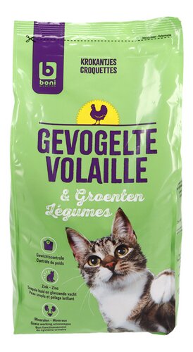 Boni kat krokantjes gevogelte+groen. 6x2kg