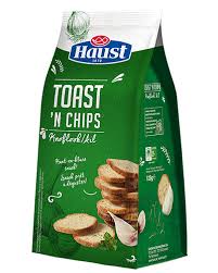 Haust Toast chips knoflook 6x125gr