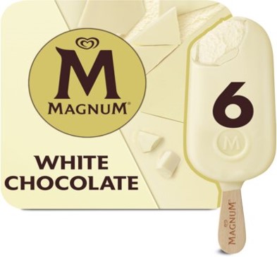 Magnum white chocolate 4x (6x100ml)