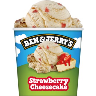 Ben & Jerry's pint strawberry cheesecake 8x465ml