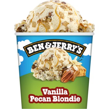 Ben & Jerry's pint vanilla pecan blondie 8x465ml