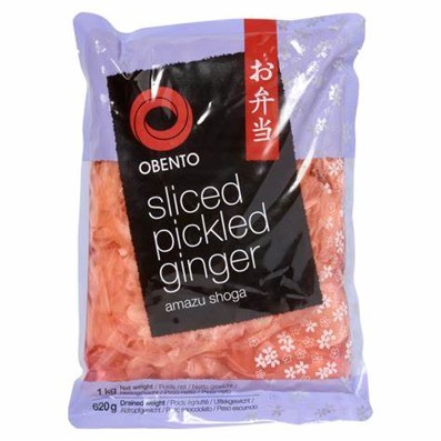 Obento sliced pickled ginger pink 1kg 