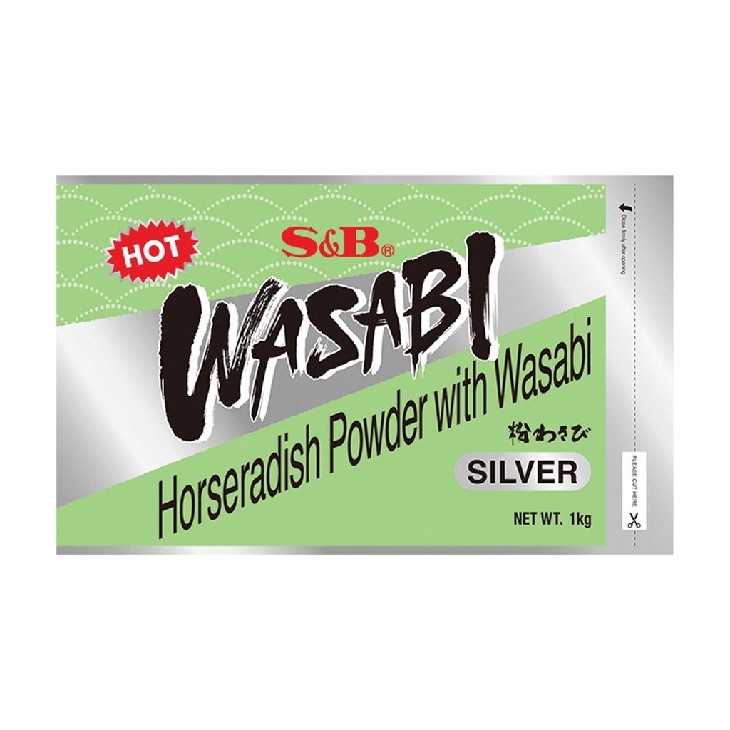 S&b wasabi powder silver 1kg 