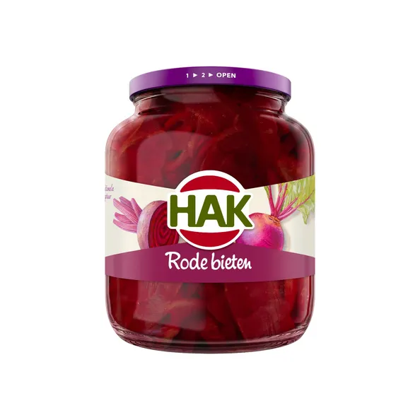 HAK Rode bieten schijven 6x710ml