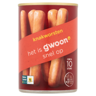 G'woon kankworst 12x400gr