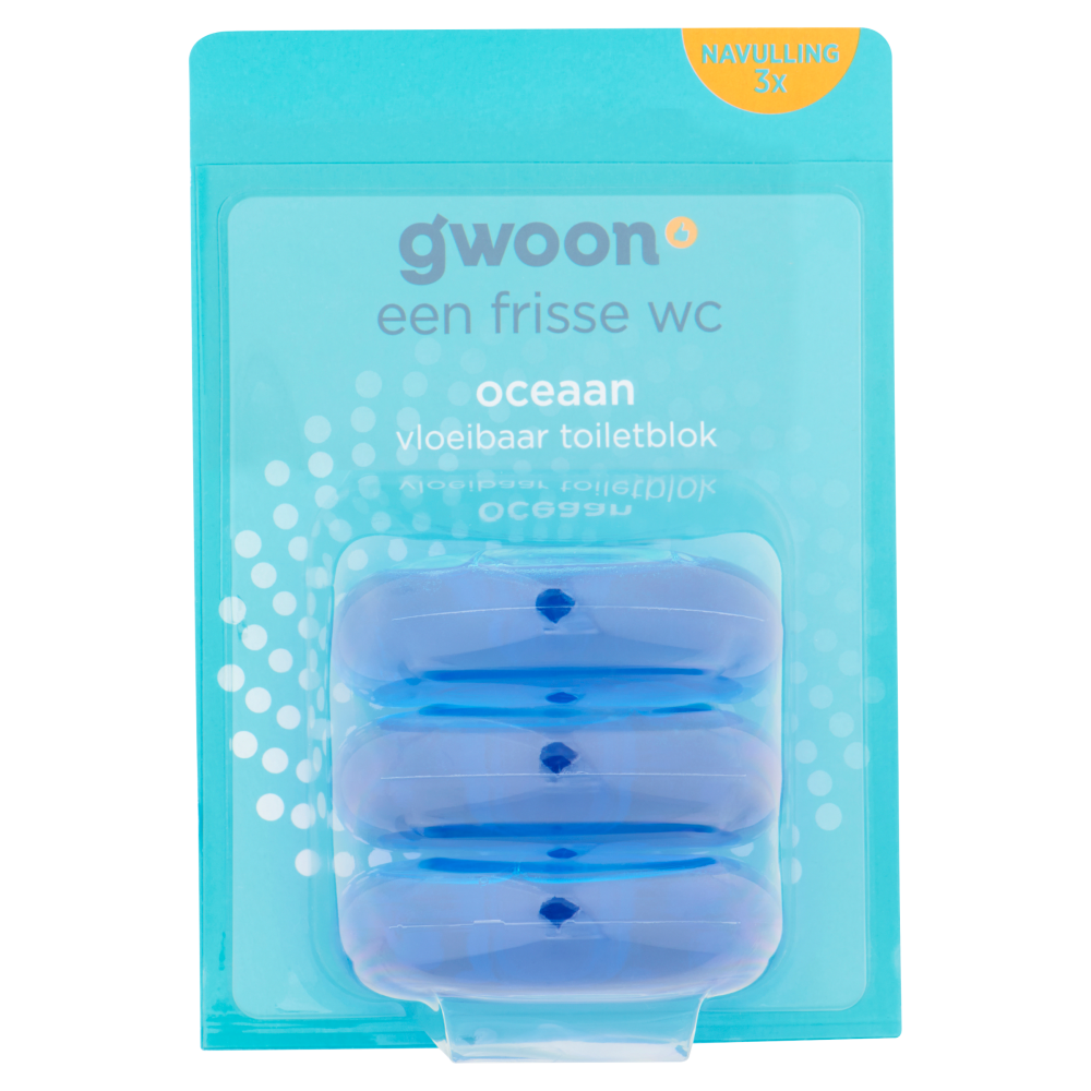 G'woon vloeibaar blok ocean navulling 6x3 st