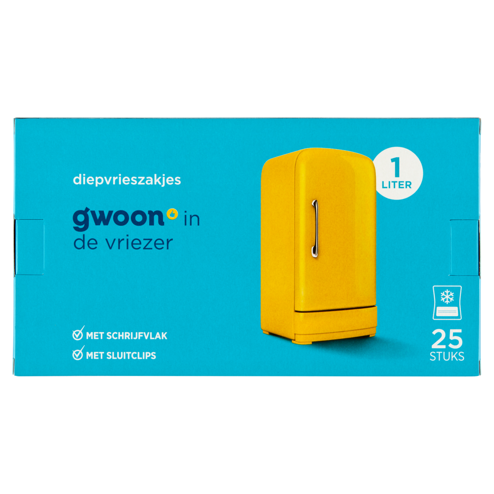 G'woon diepvrieszakken 1l 24x25st