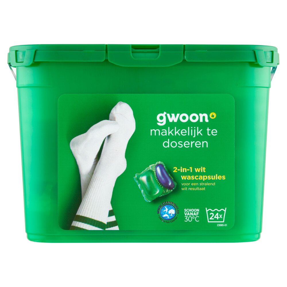 G'woon wascapsules wit 24st 4x576gr