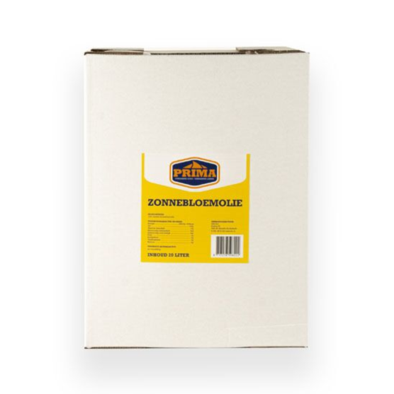 Prima zonnebloemolie can in box 1x20lt