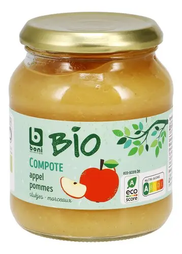 [106565] Boni Bio appelcompote stuk bok (1x360 g)