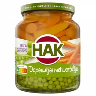 [105704] Hak Doperwten/wortelen extra fijn (1x710 ml)
