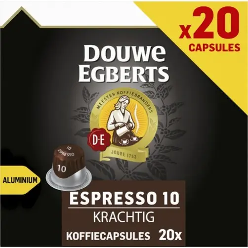 [105577] Douwe Egberts Espresso 10 strong (1x20 pcs)