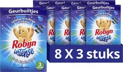 [106492] Robijn Geurbuiltjes intens morgenfris (1x3 pcs)
