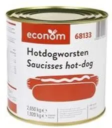 [105806] Econom Hotdogworsten (1x2.65 kg)