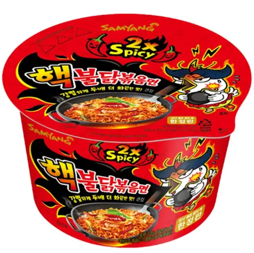 [106647] Samyang Instant big bowl noodle spicy 2x hot chicken (1x105 g)