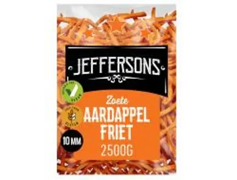 [106366] Jeffersons zoete aardappelfriet, doos (1x2.5 kg)