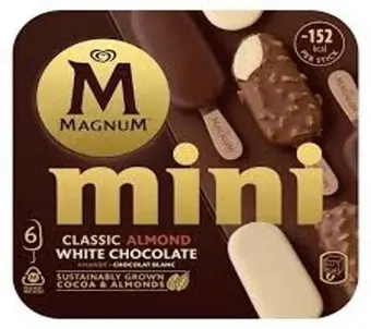 [105951] Magnum Mini classic almond & white chocolate (6x55 ml)