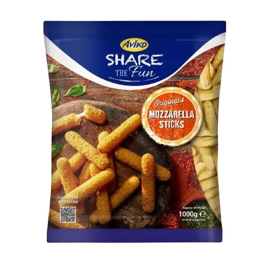 [106365] Aviko Mozzarella sticks, (1x1 kg)