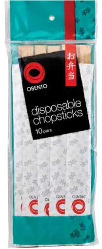 [106362] Obento disposable chopsticks 21 cm. (1x10 pcs)