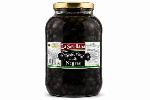 [106509] Sevillana Olijven zwart pitloos (1x3850 ml)
