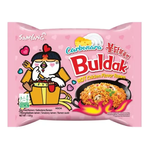 [106644] Samyang Buldak Instant noodle hot chicken carbonara (1x5 pcs)