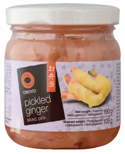 [106358] Obento Sliced pickled ginger pink (1x190 g).