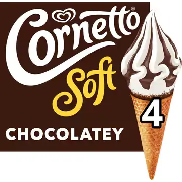 [105968] Cornetto Soft chocolatey 6x (4x140 ml)